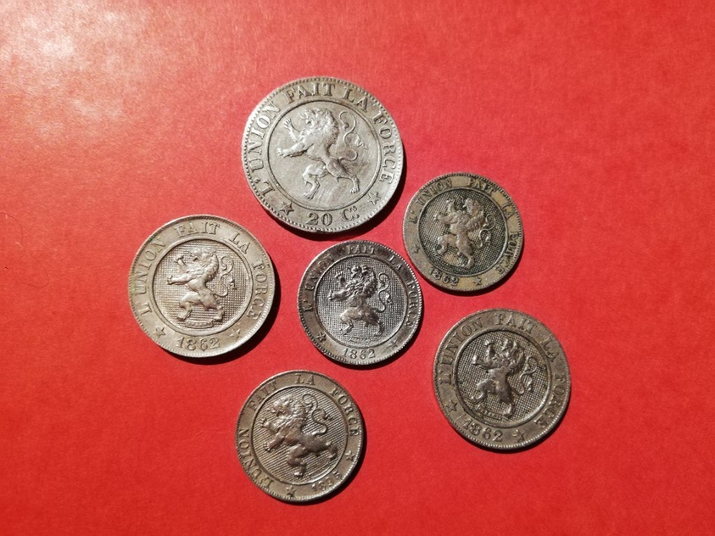 Lot de pièces de monnaie Leopold 1er, Timbres & Monnaies, Monnaies | Belgique, Envoi