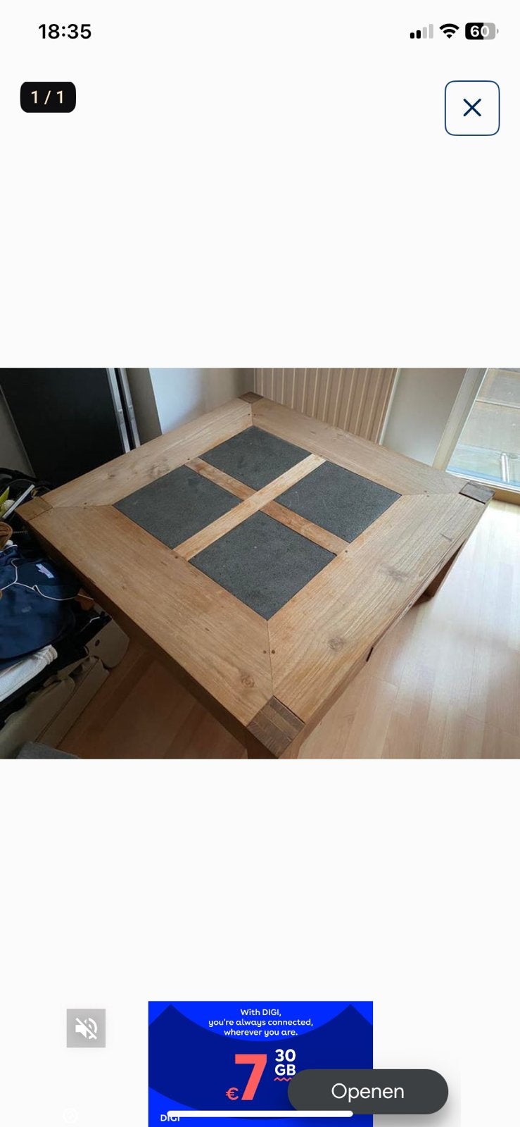 Salontafel, Ophalen