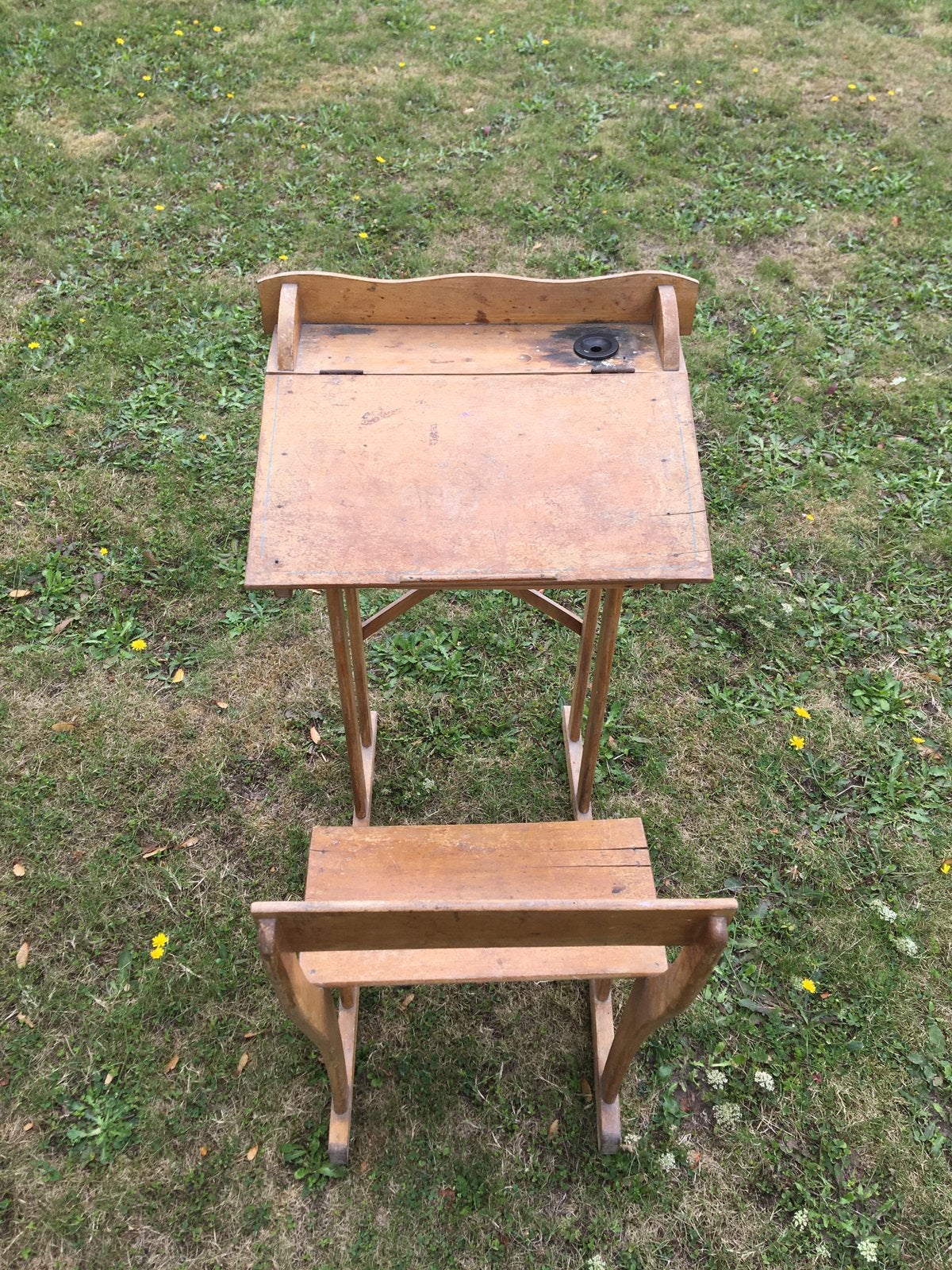 Oud schoolbankje, Antiek en Kunst, Ophalen
