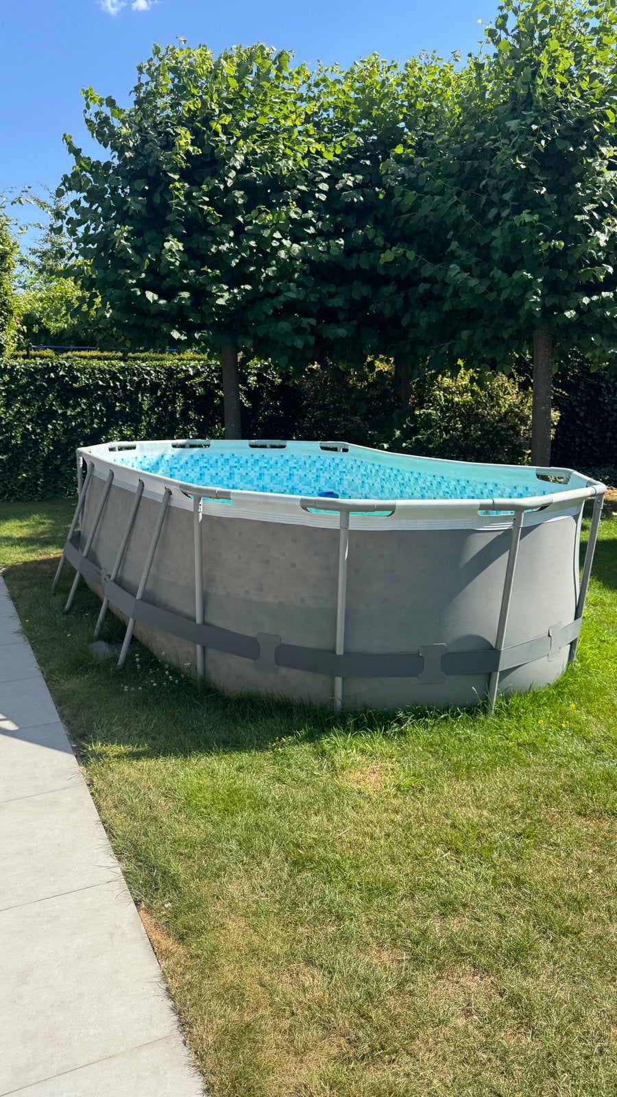 Bestway zwembad 427x250x100, Tuin en Terras, Ophalen, Zo goed als nieuw
