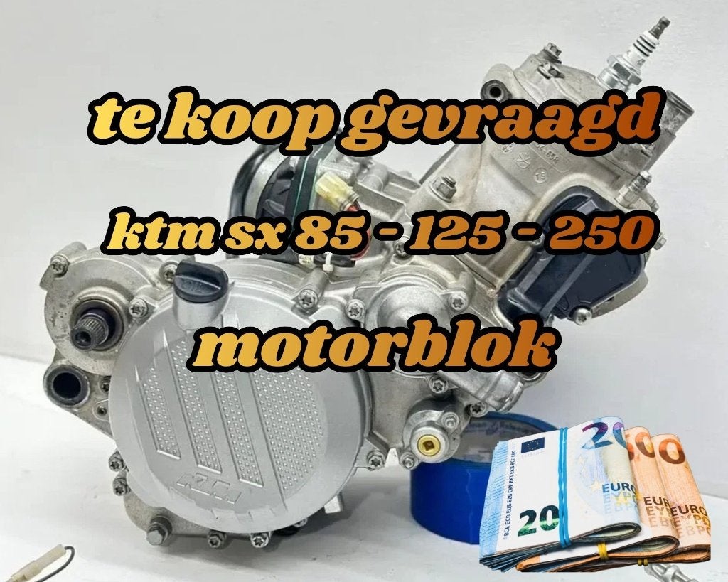 ktm sx 125 - 250 MOTORBLOK te koop gevraagd, Enlèvement, Utilisé