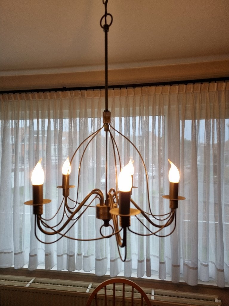 Ikea-kroonluchter, Ophalen, Zo goed als nieuw, Metaal, Vintage