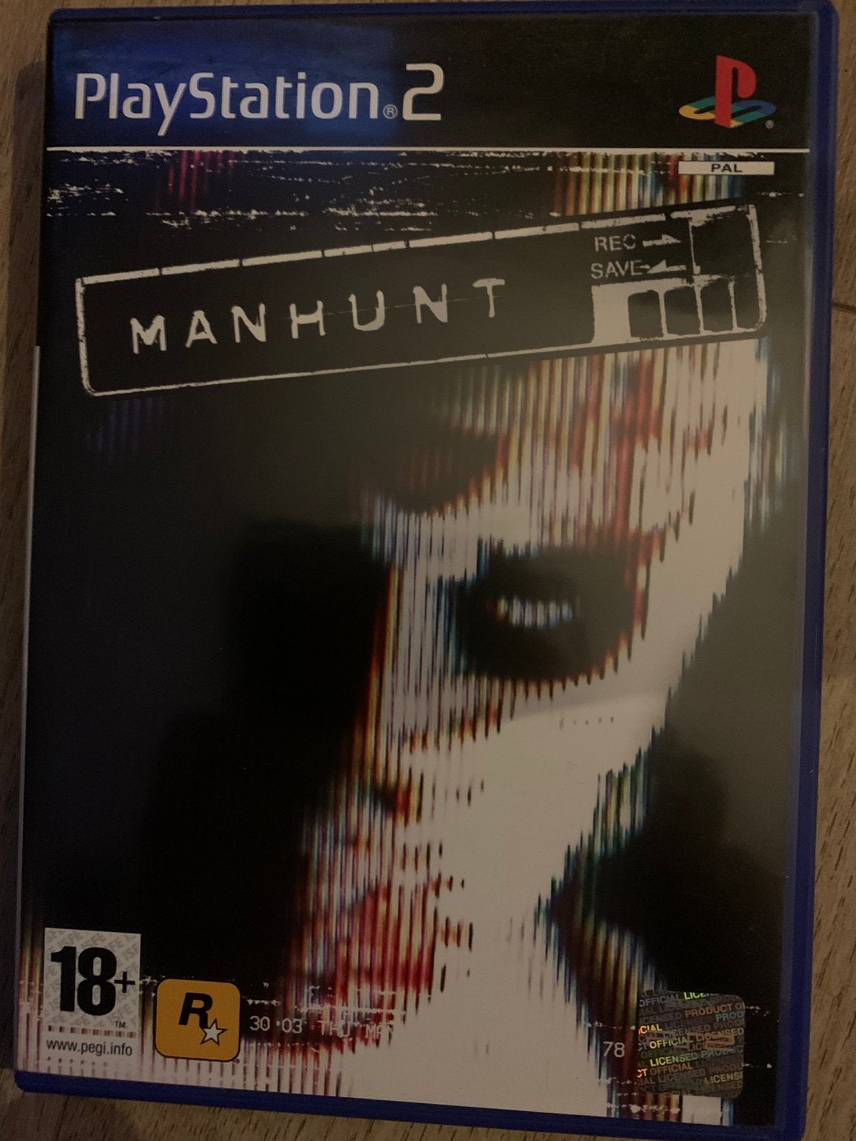 Jeu Manhunt pour Playstation 2, Enlèvement ou Envoi, 1 joueur, À partir de 18 ans, Aventure et Action