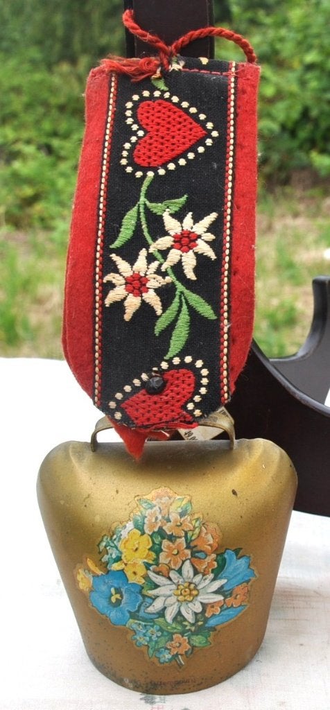 cloche de montagne ruban edelweiss, Enlèvement ou Envoi, Utilisé