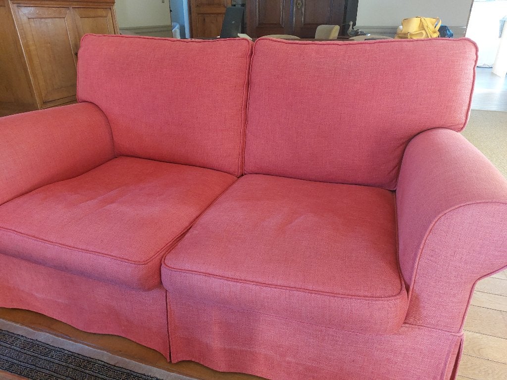rode zetel, Ophalen, Gebruikt, Tweepersoons, 75 tot 100 cm