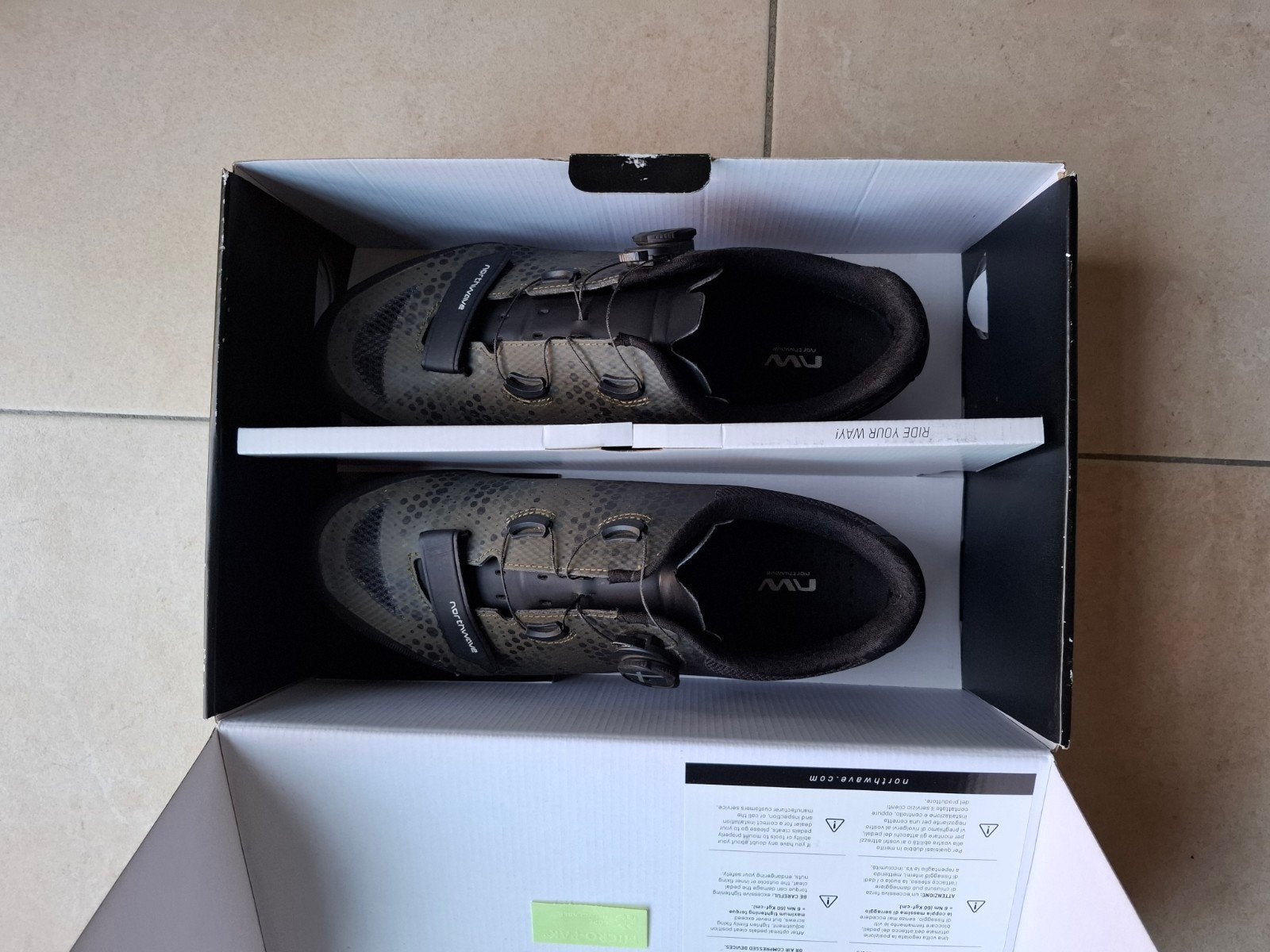 Northwave Razer 2 zwart/groen maat 45 (Nieuwstaat), Sport en Fitness, Wielrennen, Zo goed als nieuw, Schoenen, Ophalen