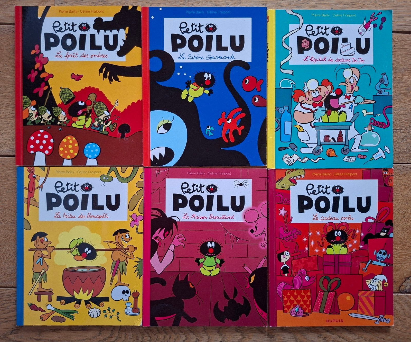 "Petit Poilu" - 6 tomes, Enlèvement, Comme neuf, Cartoons ou Dessins humoristiques