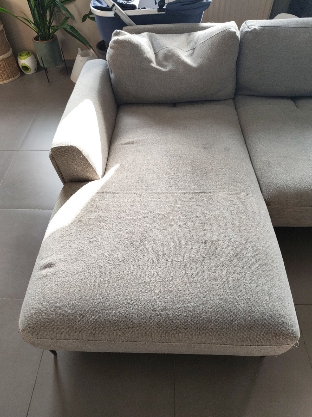 driezit zetel met lounge, 100 à 125 cm, 250 à 300 cm, Enlèvement, Utilisé