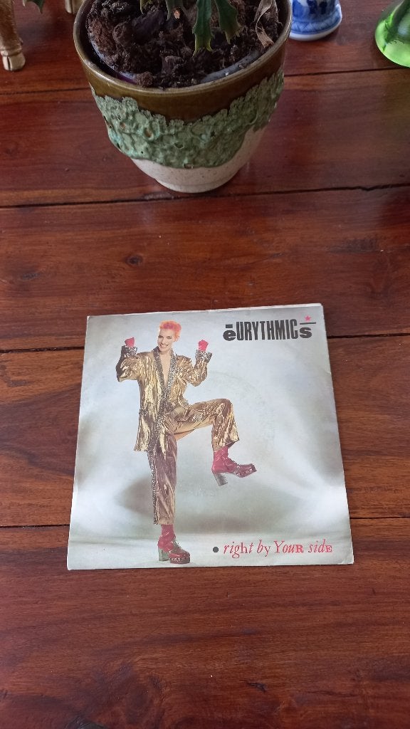 Vinyl (45t) eurythmics "right by your side", Enlèvement, Utilisé
