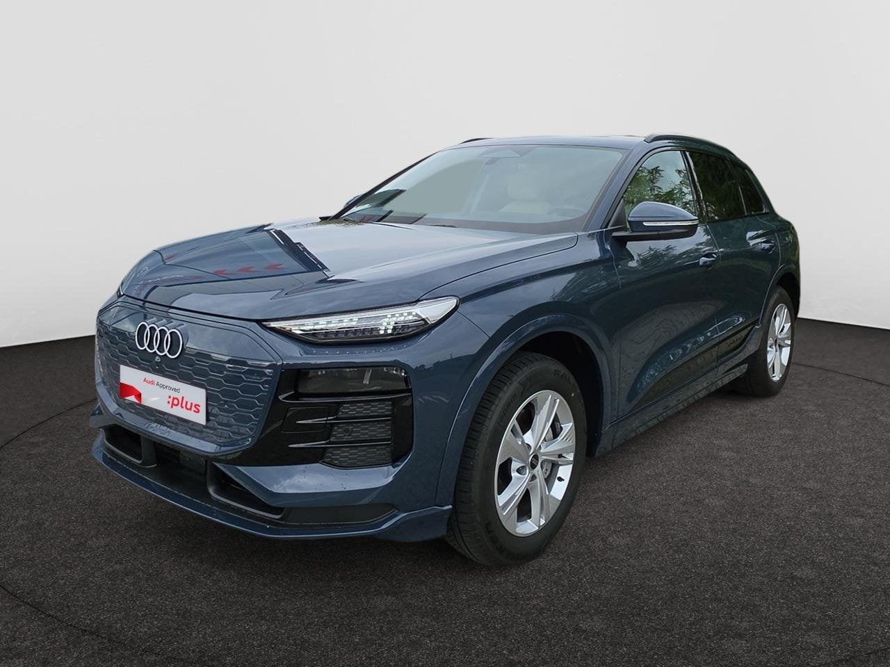 Audi Q6 e-tron 100 kWh 50 Performance Corporate, Auto's, Blauw, Elektrisch, Q6 e-tron, Lederen bekleding