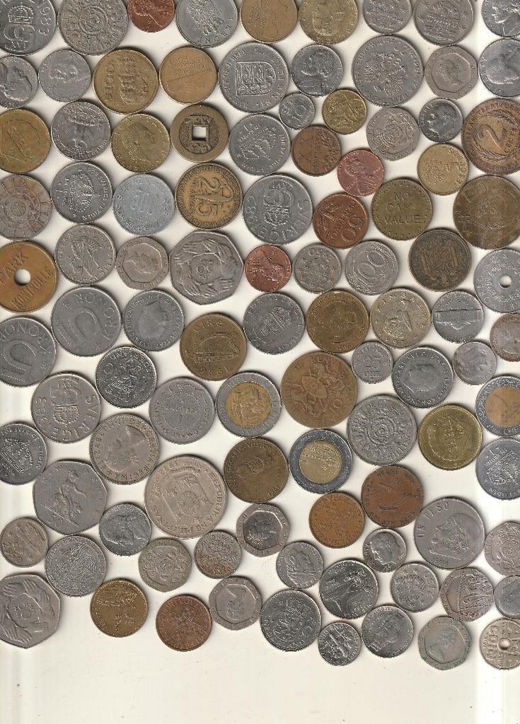 lot de 100 pièces dans le monde, Envoi, Autres pays, Monnaie en vrac