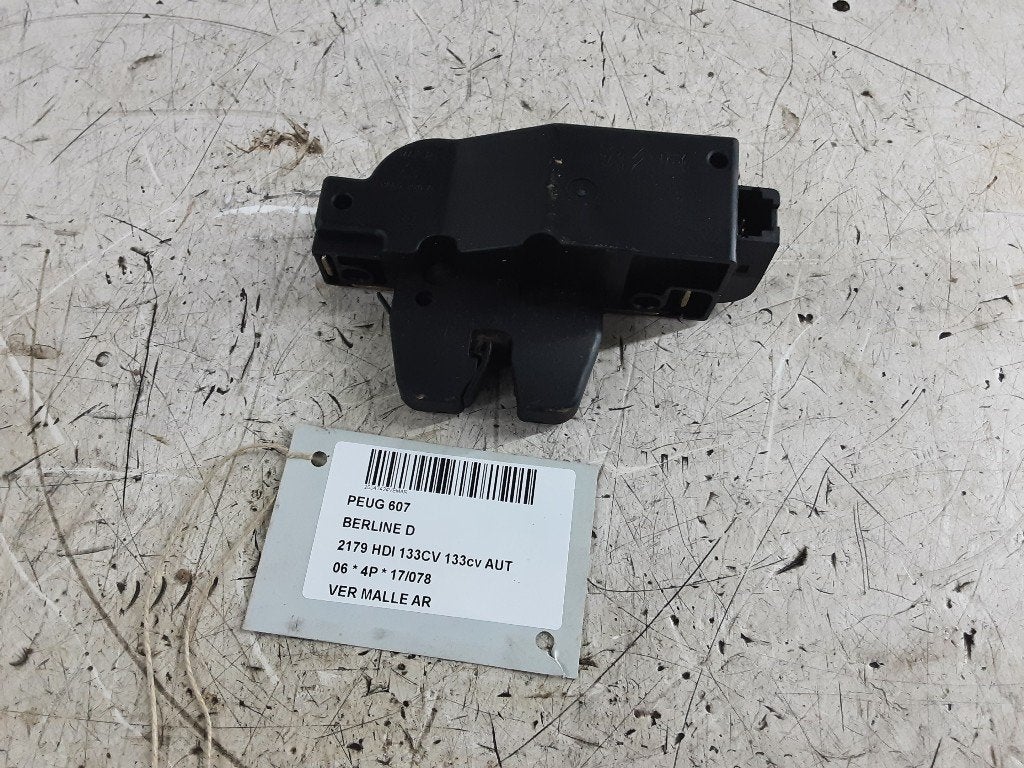 SERRURE COFFRE Peugeot 607 (9D / U) (9653831780), Mevr. I. Hauben, Haillon arrière, Utilisé, Rue de l'Espoir 34 34
4030  GRIVEGNÉE, BE