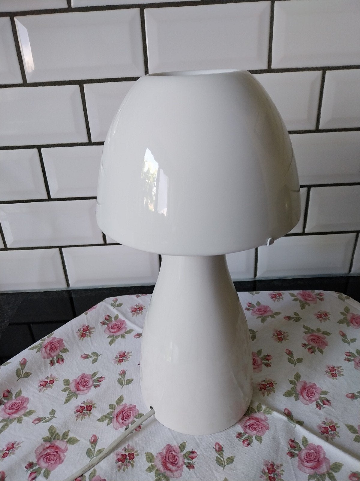 Lampe de table vintage Ikea Leryd en forme de champignon, Enlèvement