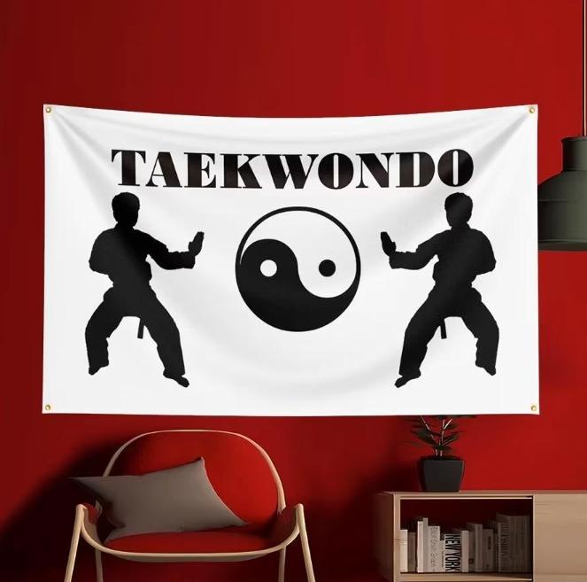 Grote vlaggen Taekwondo (150x90cm), Ophalen of Verzenden, Nieuw