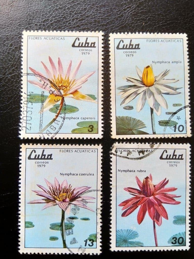 Fleurs de Cuba 1979, Envoi, Affranchi, Animal et Nature