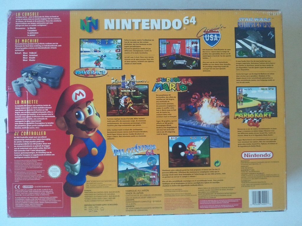 Nintendo 64 met 2 controllers + rumble pack, Games en Spelcomputers, Ophalen of Verzenden, Zo goed als nieuw, Met 2 controllers