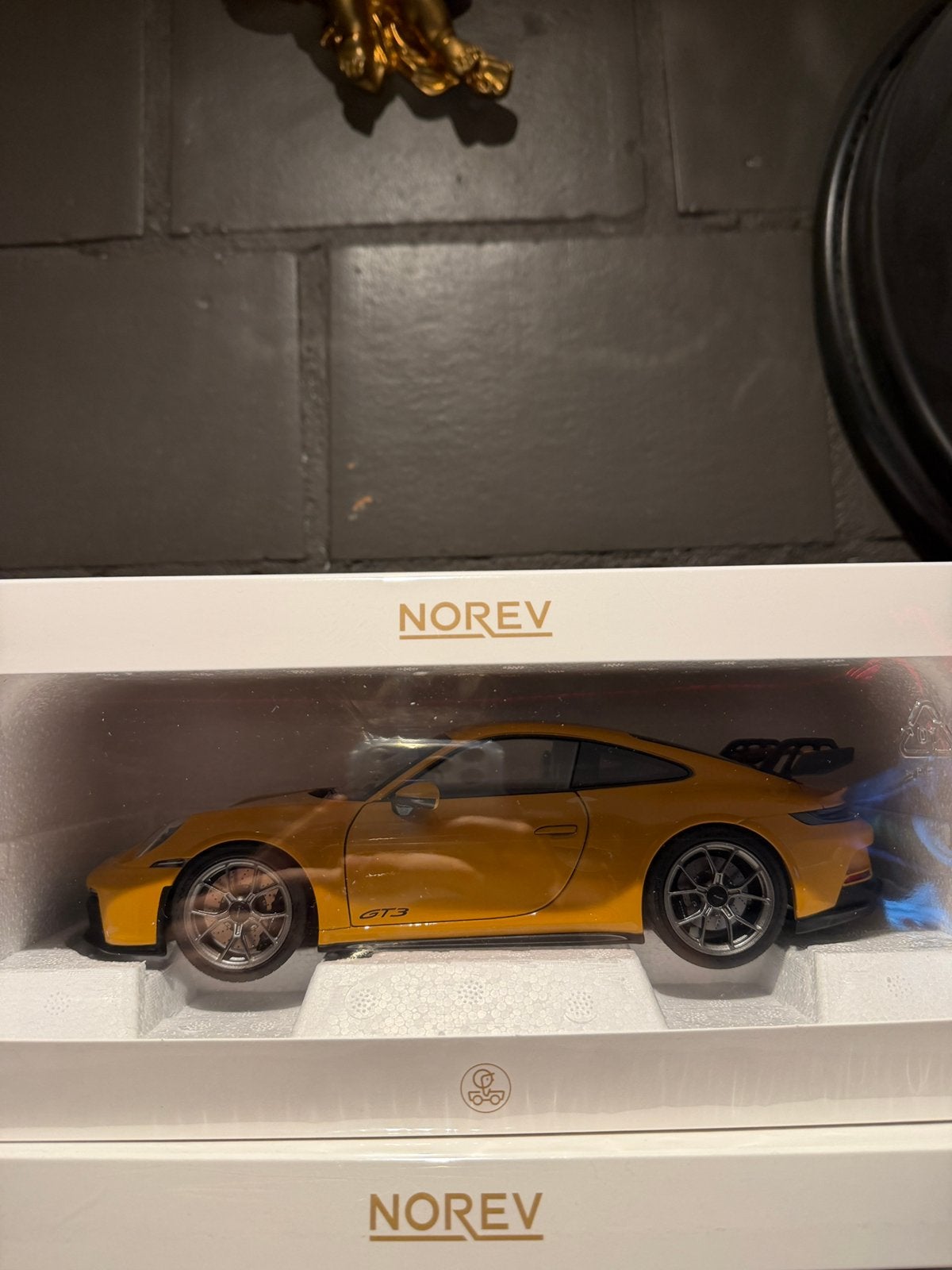 Porsche 911 GT3 bahama yellow, Hobby & Loisirs créatifs, Voitures miniatures | 1:18, Enlèvement, Comme neuf, Norev
