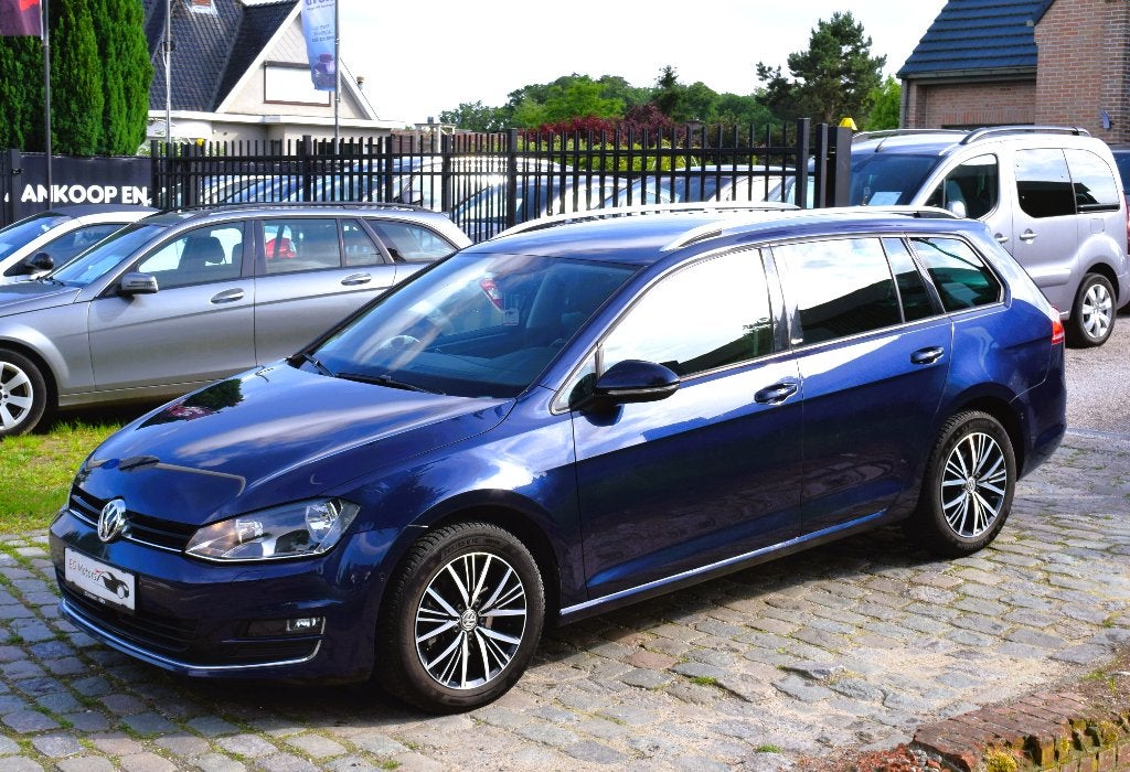 Vw Golf 7 1.2 TSI/DSG/1st Owner/HISTORY/GARANTIE, Stof, 4 cilinders, Blauw, 115 g/km