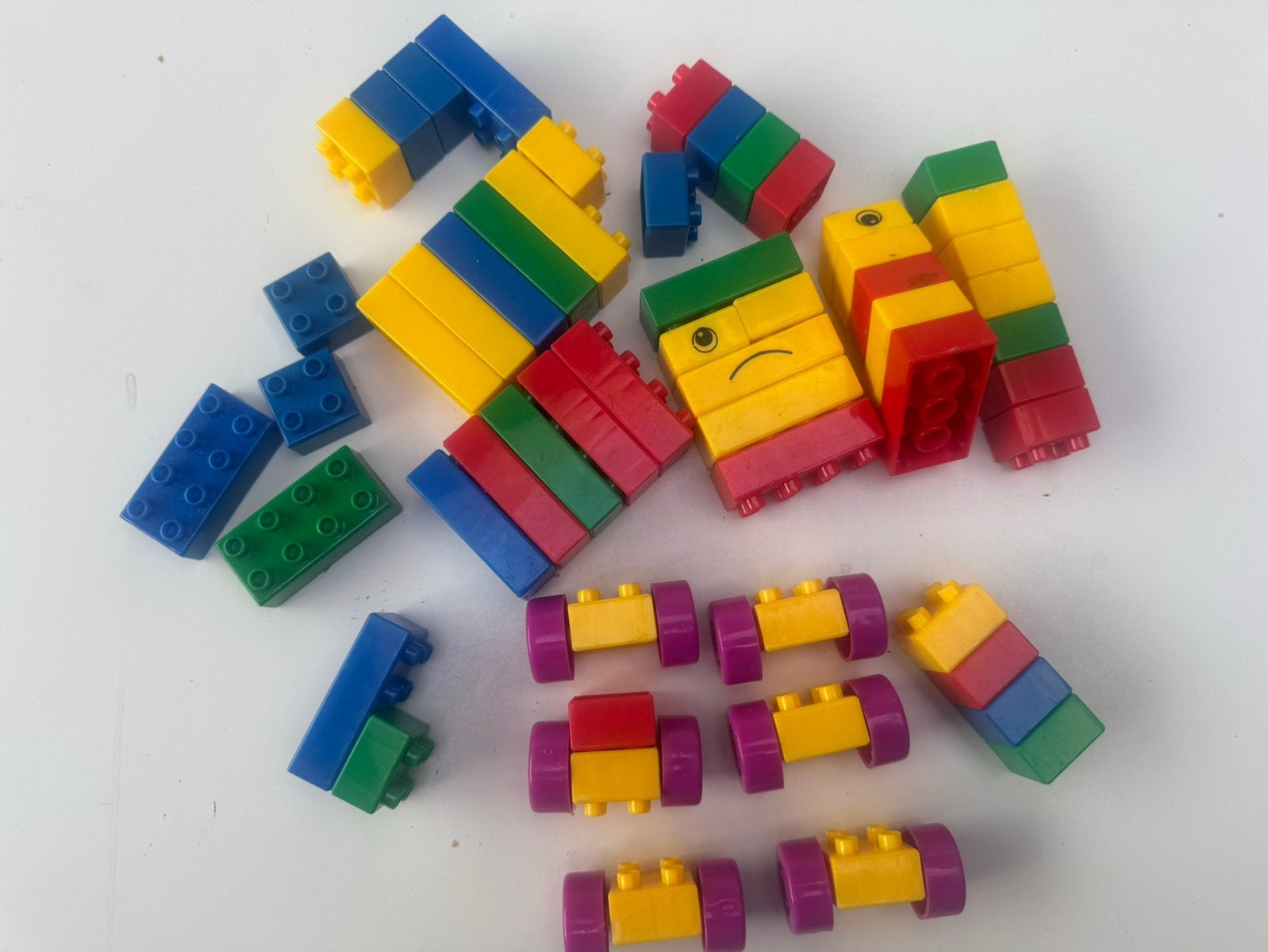 Set bouwblokken (geen duplo), Kinderen en Baby's, Ophalen, Zo goed als nieuw