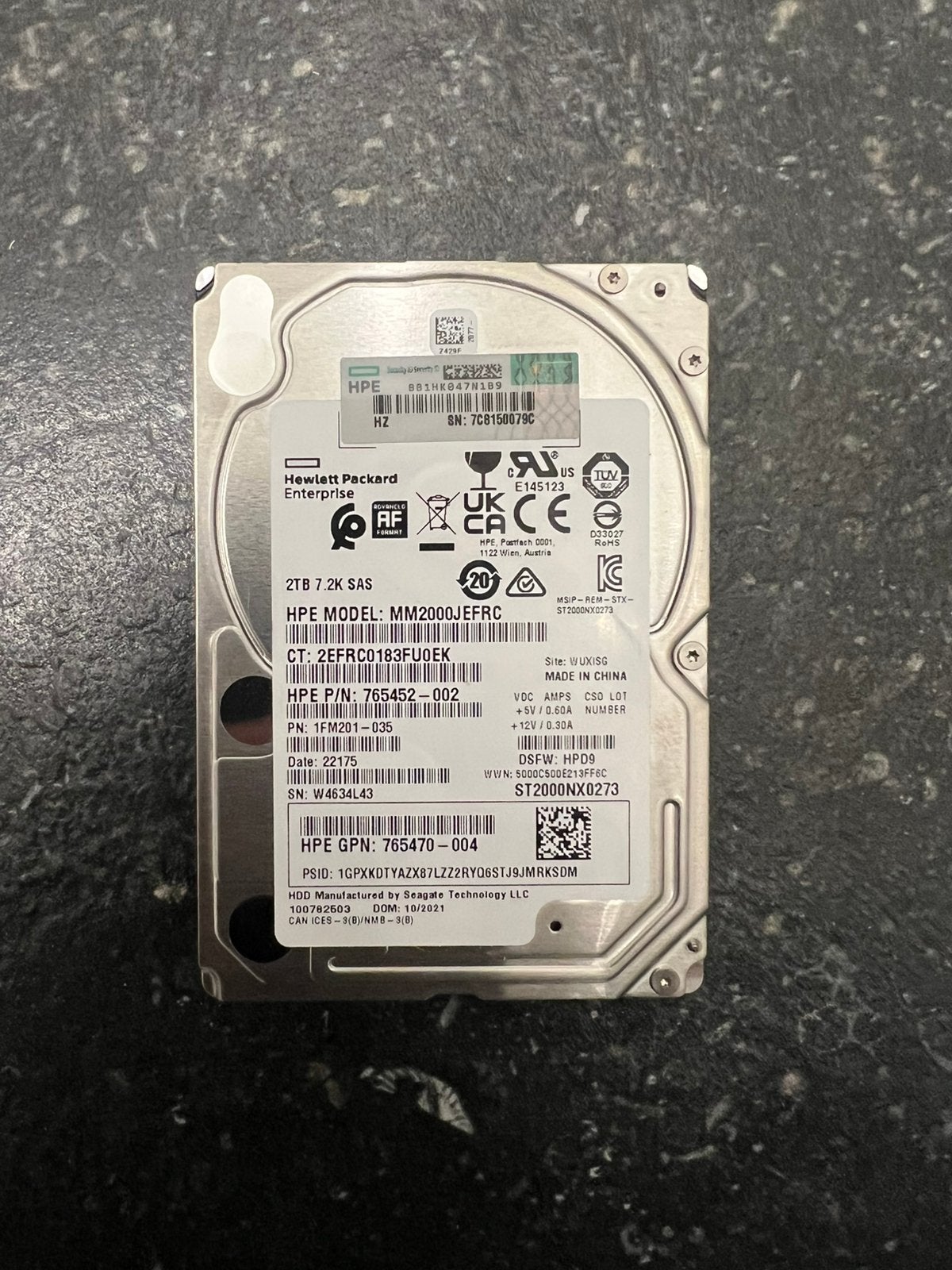 HD 2TB MM2000JEFRC, Informatique & Logiciels, Enlèvement, Comme neuf