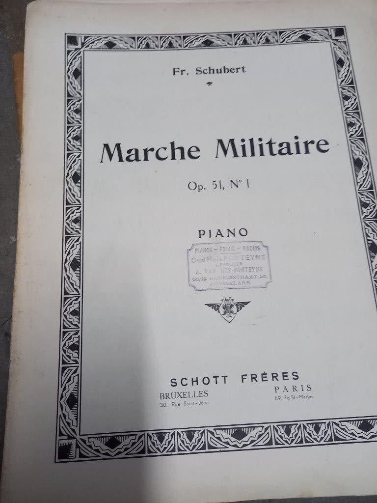 Oude partituren voor piano, Muziek en Instrumenten, Ophalen, Gebruikt, Piano