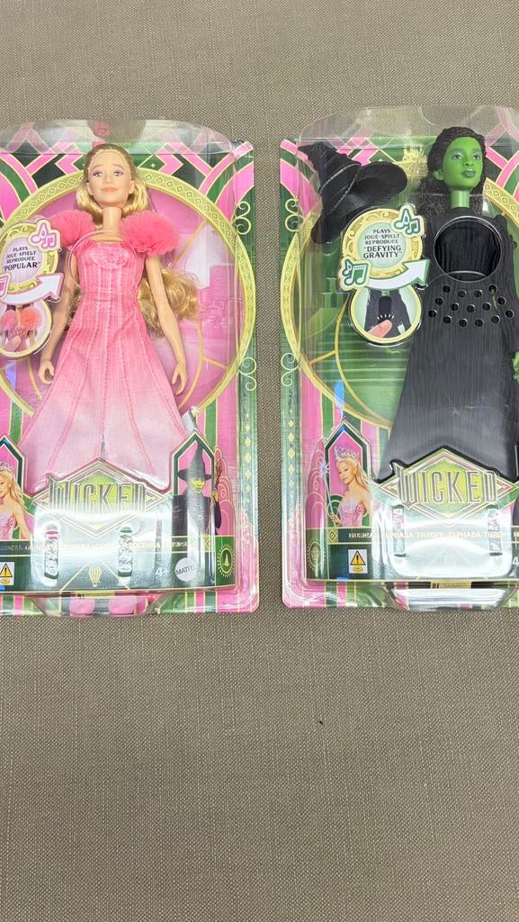 Wicked mattel elphaba&glinda(misprint), Ophalen, Zo goed als nieuw