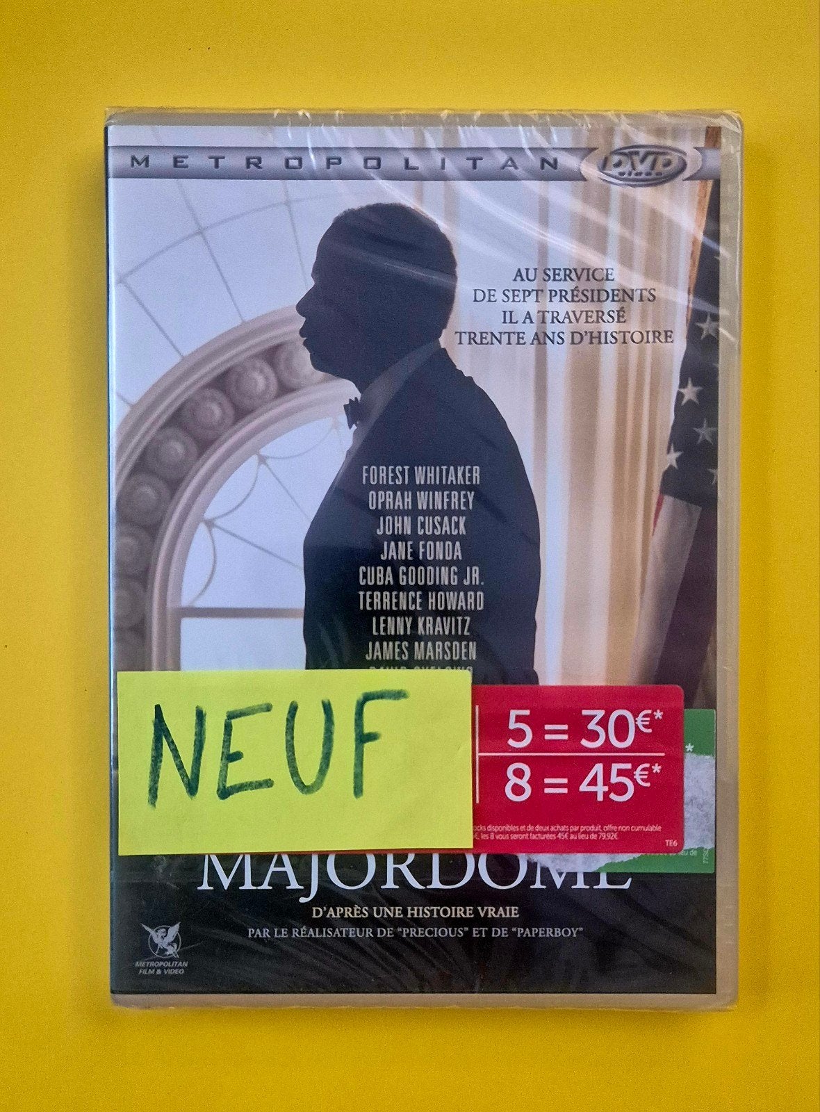 DVD 📀 Le majordome - Forest Whitaker V2, Drame historique, Enlèvement ou Envoi, Tous les âges, Français