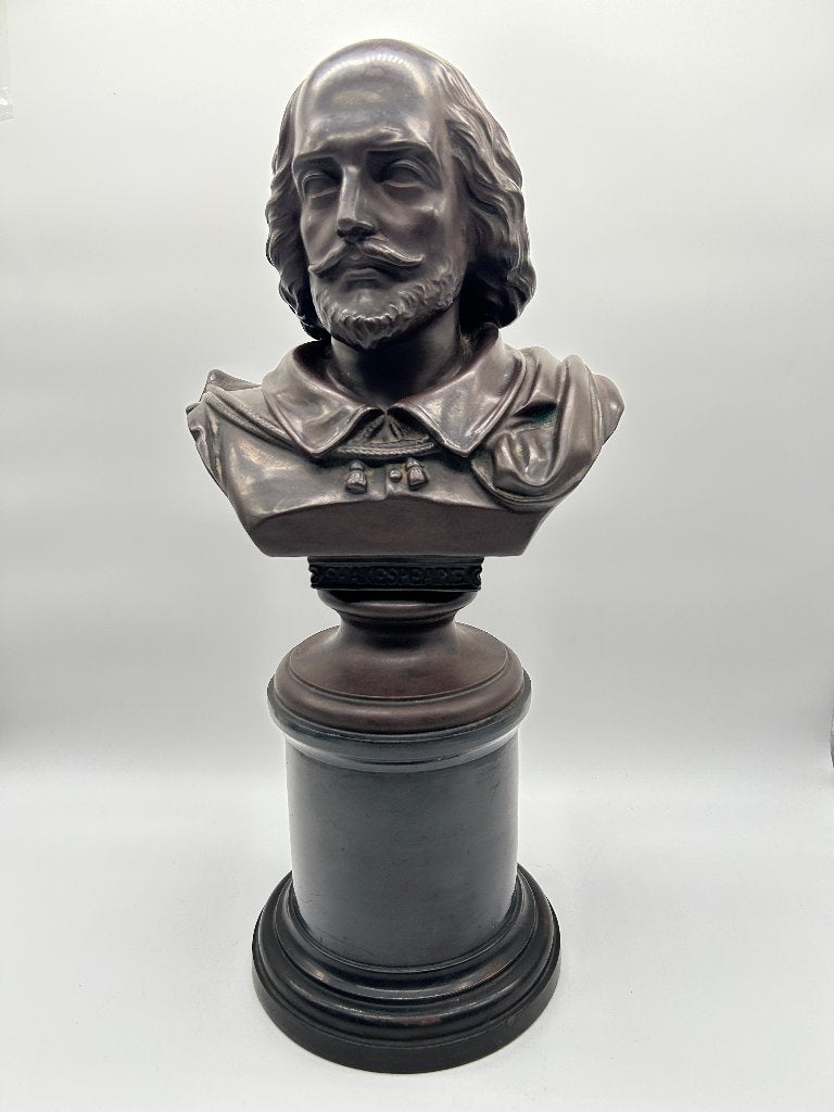 Buste en terre cuite de Shakespeare par Rudolf Uffrecht, Antiquités & Art, Enlèvement ou Envoi, Buste, Homme, Matériau naturel