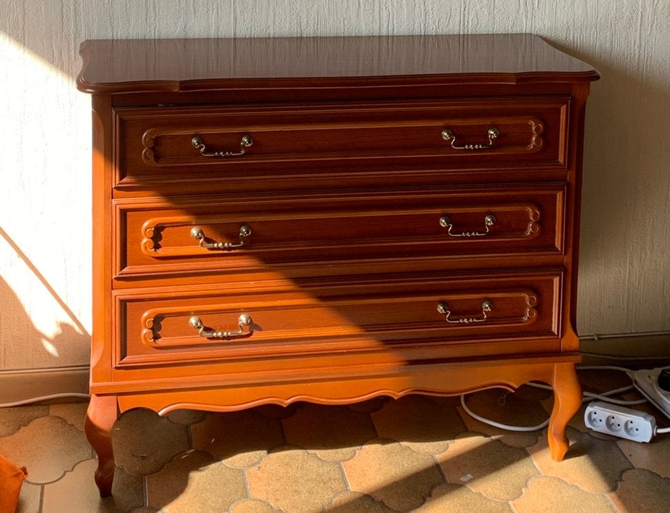 Commode ancienne en bois massif, Maison & Meubles, 3 ou 4 tiroirs, 25 à 50 cm, Moins de 100 cm, Comme neuf
