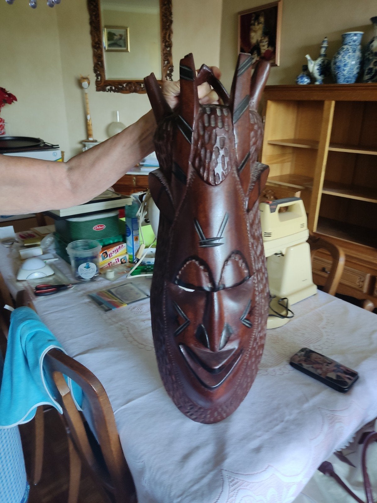 Afrika masker hout, Ophalen, Afrika, Hout, Masker