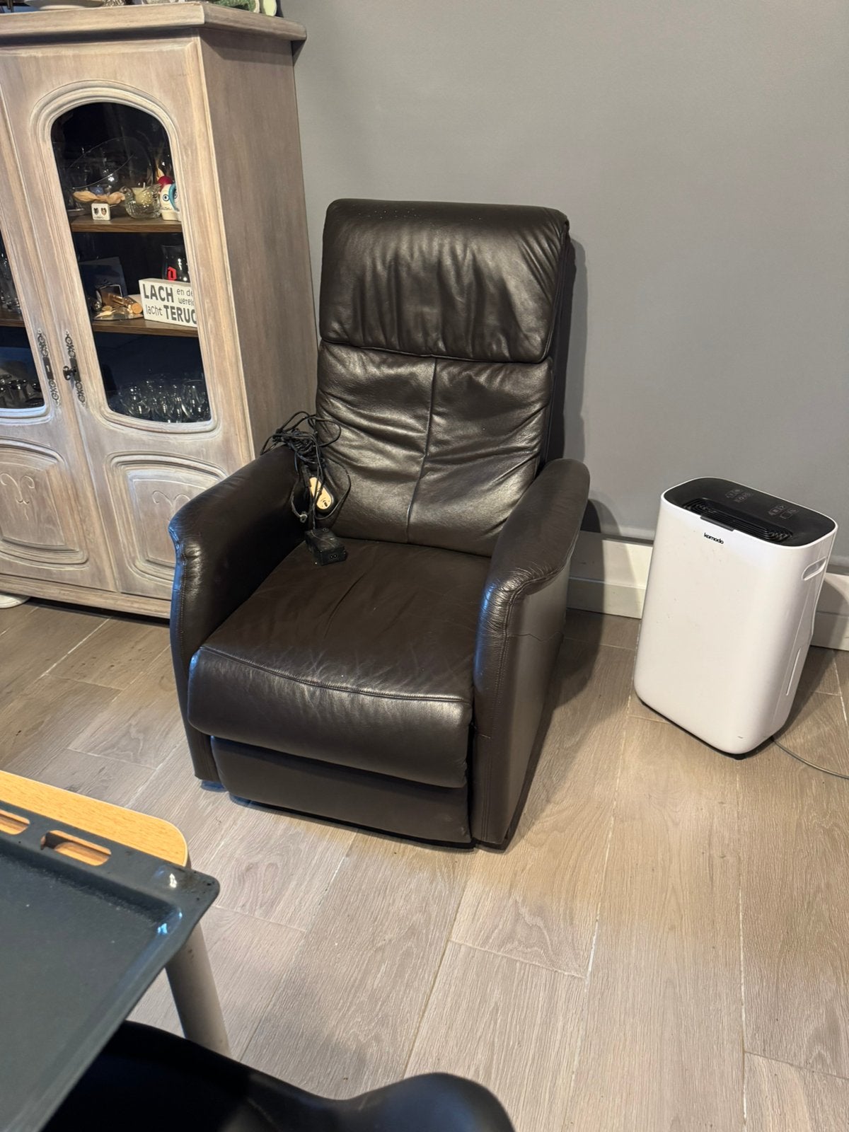 Elektronische relax zetel, Enlèvement, Utilisé, Cuir