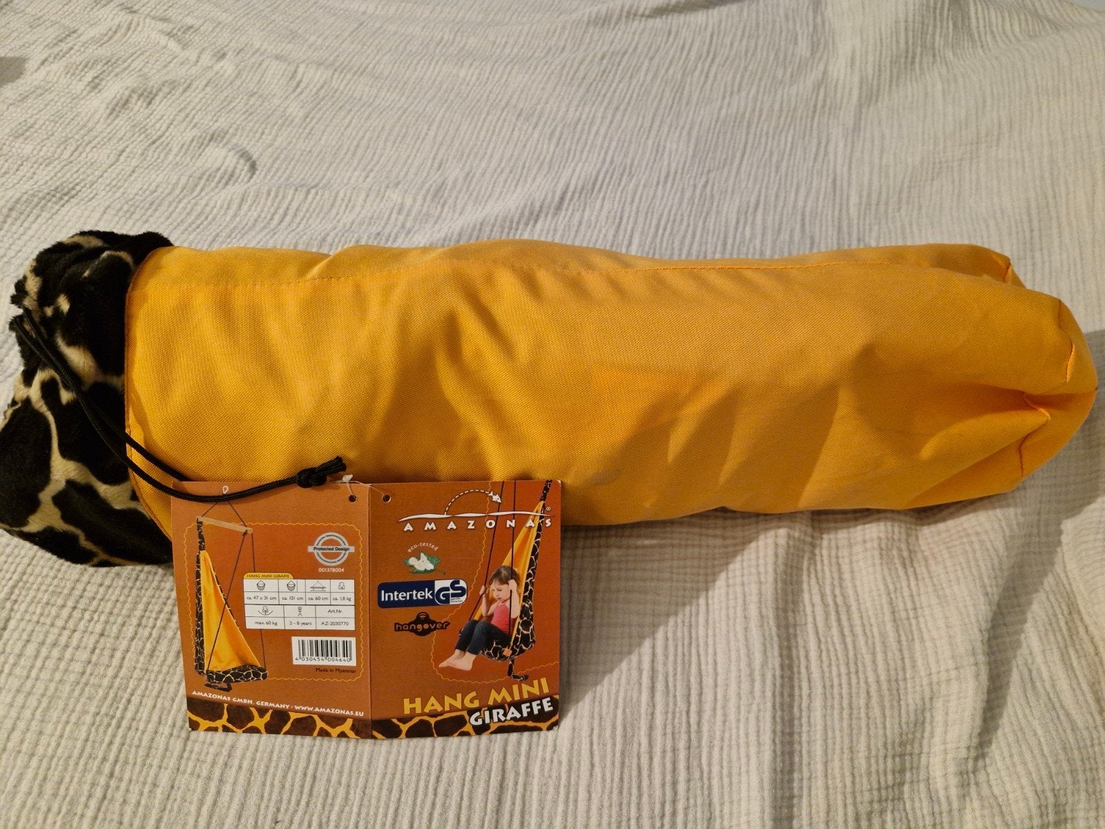 Hangmat Hang Mini Amazonas giraffe, Caravans en Kamperen, Ophalen of Verzenden, Nieuw