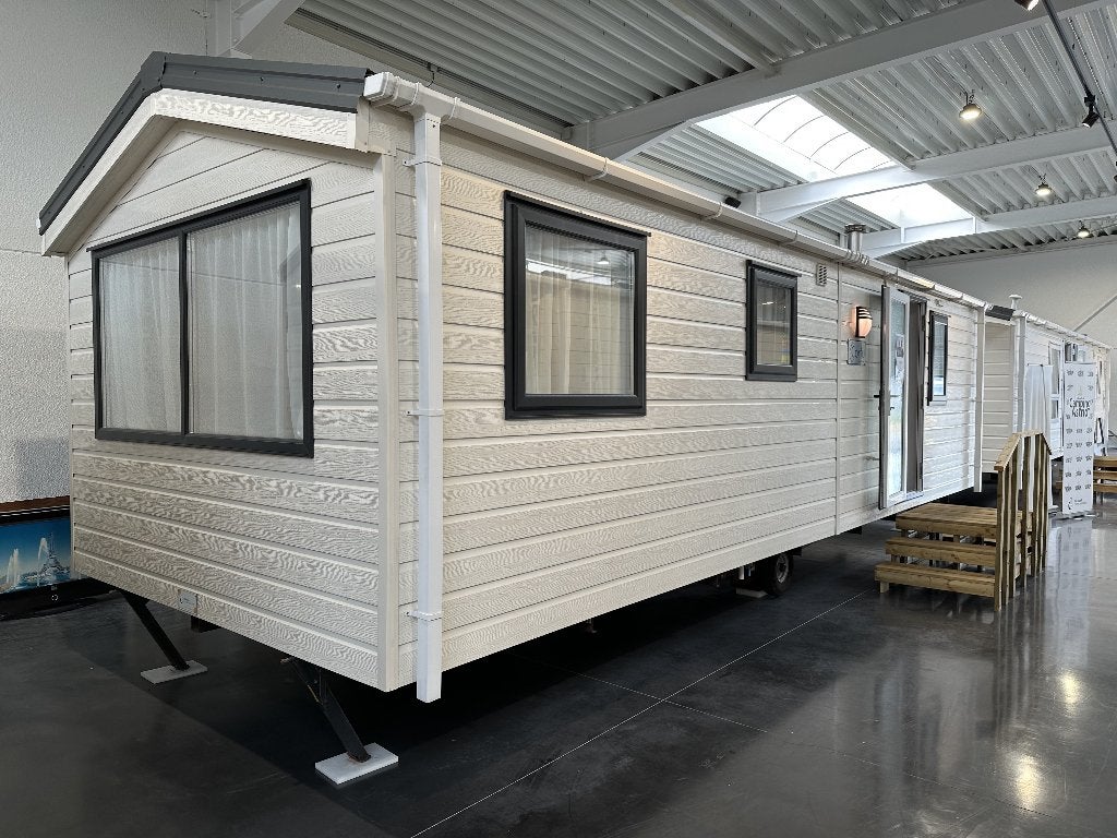 Verlaagde prijs! STOCK CORFU 900x315/2 - TOPDEAL, Caravans en Kamperen, Stacaravans, tot en met 4, Ophalen