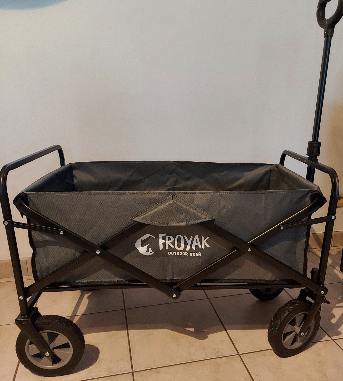 Froyak opvouwbare wagen/camping kar, Ophalen