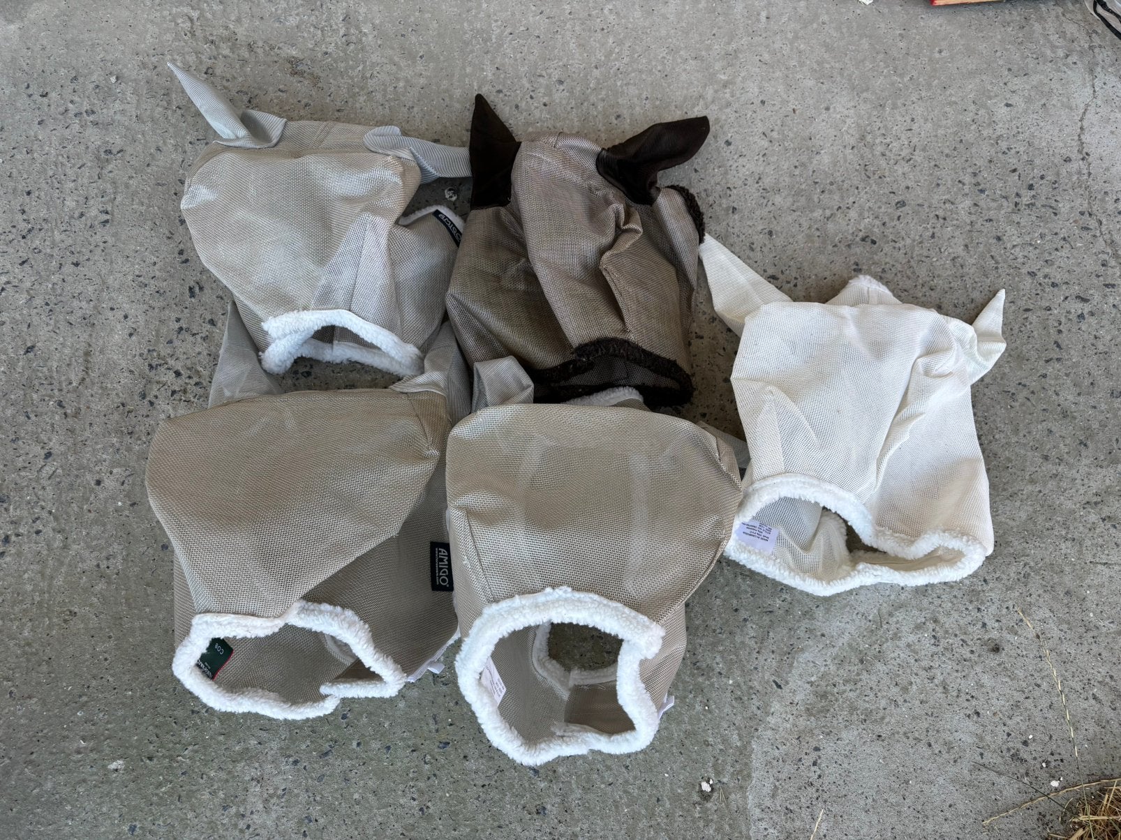 Vijf vliegenmaskers Amigo COB / nieuw / €5 per masker, Ophalen, Overige merken, Nieuw, Vliegenmasker