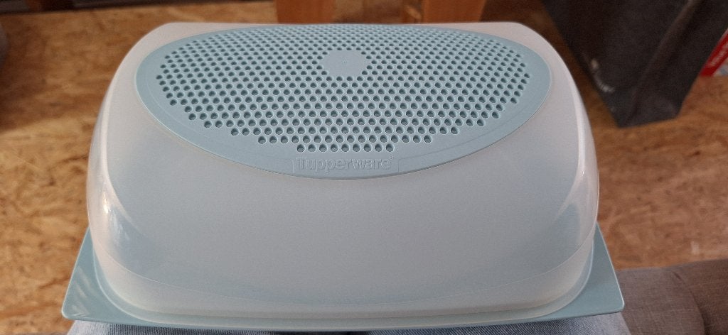 kaasdoos tupperware, Huis en Inrichting, Keuken | Tupperware, Ophalen, Zo goed als nieuw, Blauw