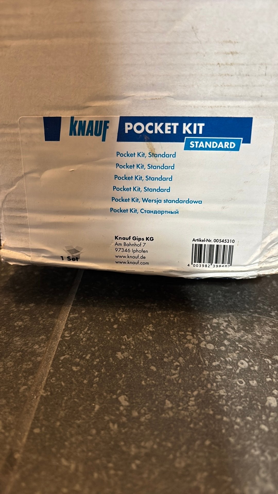 Knauf Pocket Kit Standard 860 mm – porte coulissante – neuf, Bricolage & Construction, Neuf, 75 à 150 cm, Enlèvement, Autres types
