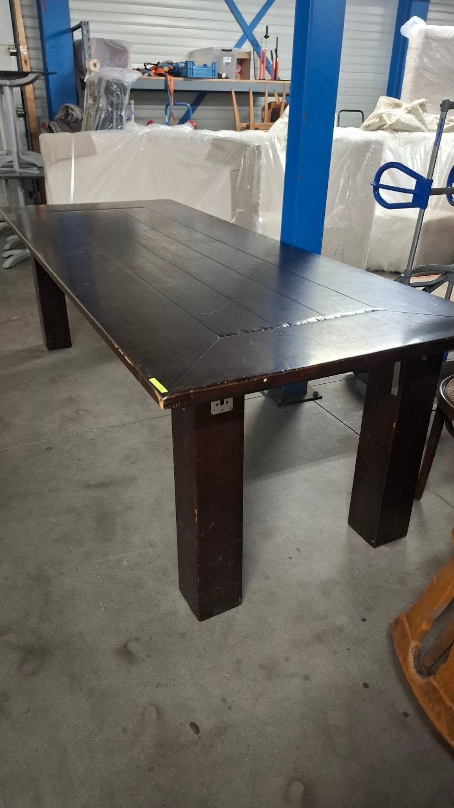 Stamtafel 250x100cm horeca cafe mancave + thonet stoelen, Huis en Inrichting, Gebruikt, 100 tot 150 cm, 200 cm of meer, Ophalen of Verzenden