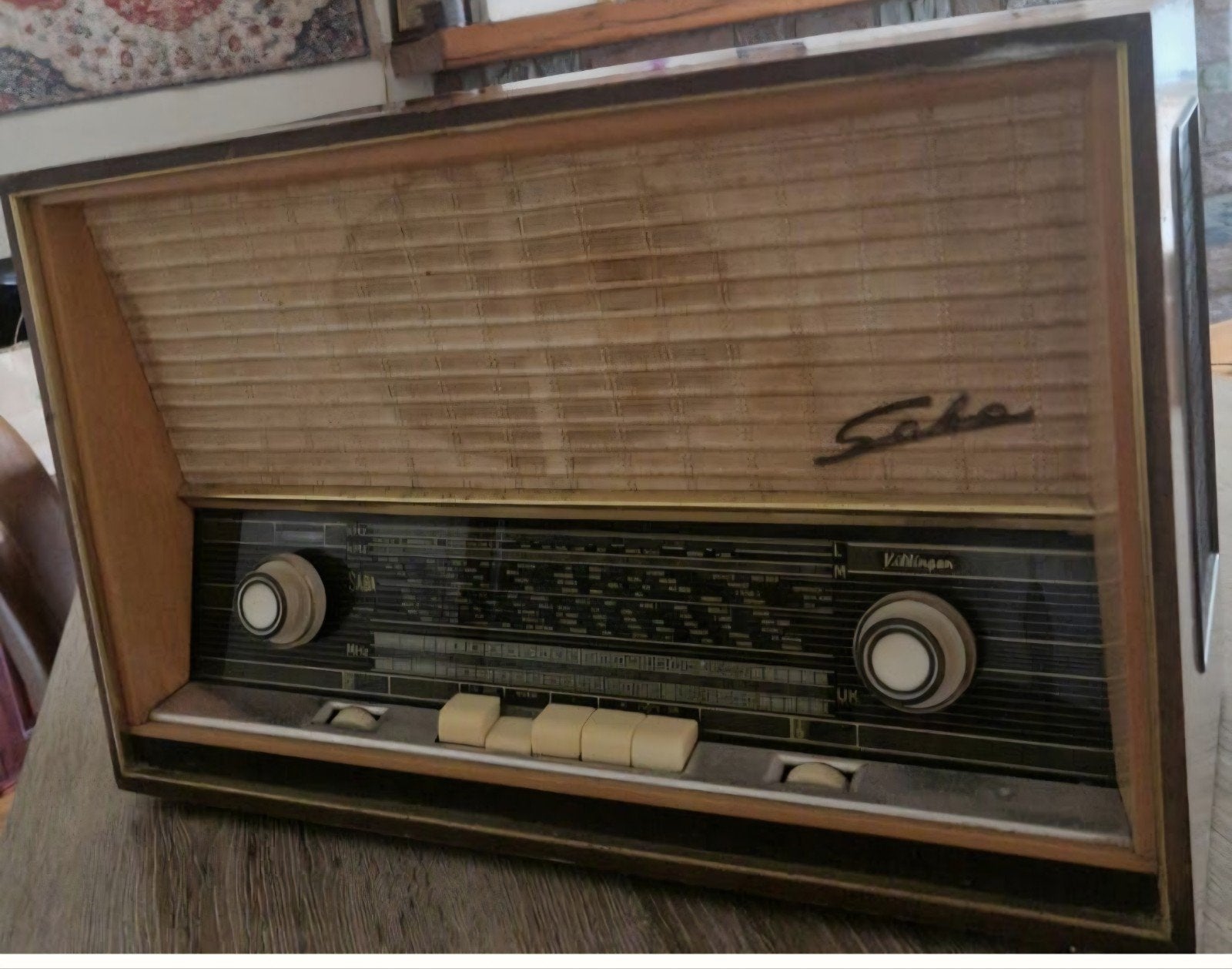 SABA Villingen vintage buizenradio jaren 50 (werkend), TV, Hi-fi & Vidéo, Enlèvement, Radio