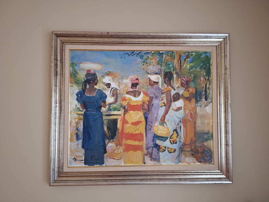 Tableau marché africain - Marcel Pire, Enlèvement