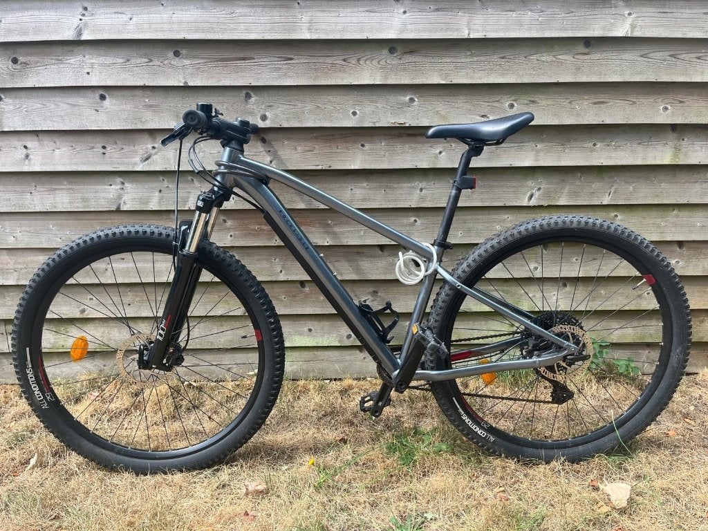 Tour mountainbike -grijs - 29 inch, Vering, 10 tot 15 versnellingen, Schijfrem, Ophalen