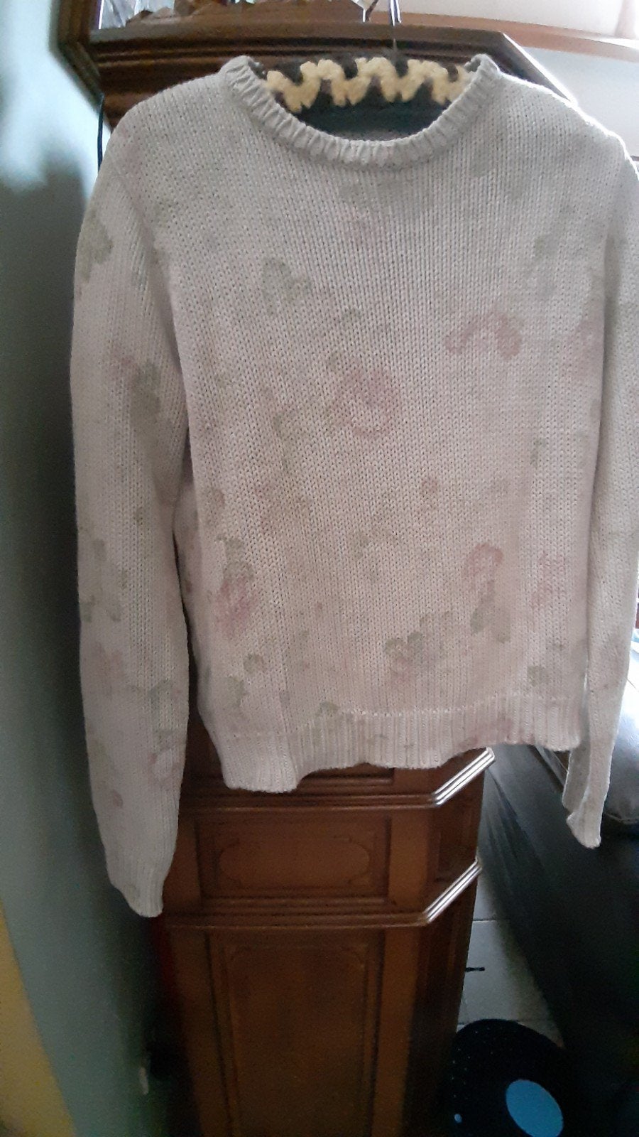 Zara trui beige pastelbloemen print L, Beige, Maat 42/44 (L), Ophalen of Verzenden, Zo goed als nieuw