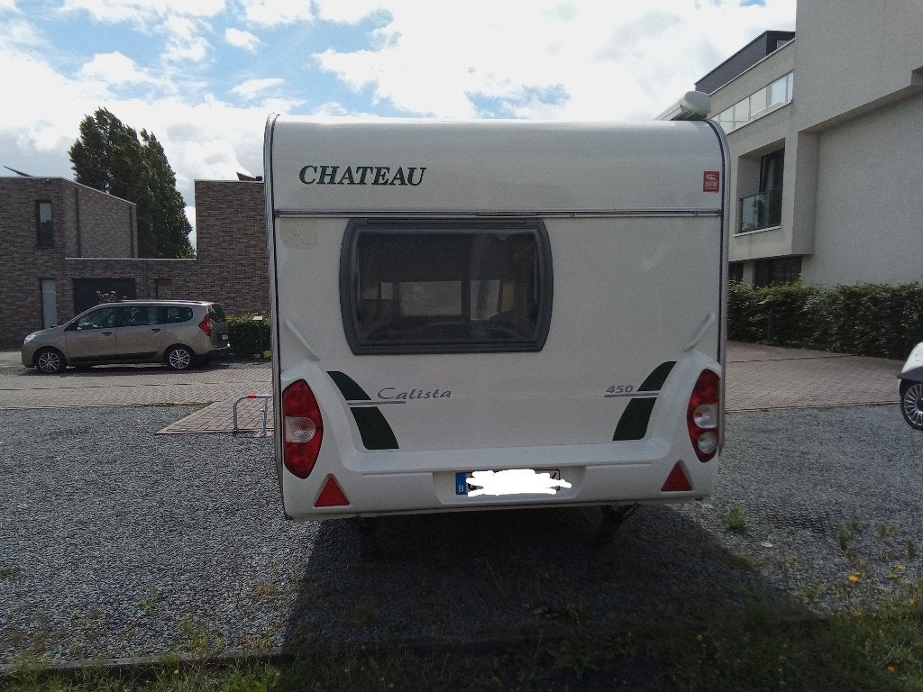 caravan te koop winterkoopje, Chateau, Rondzit, 7 tot 8 meter, Voortentlamp