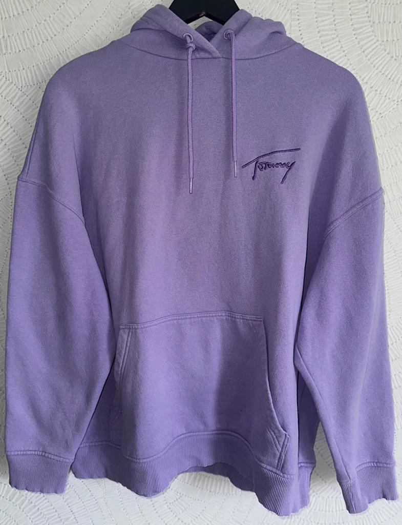 Trui van Tommy Jeans, Kleding | Heren, Truien en Vesten, Verzenden, Zo goed als nieuw, Maat 52/54 (L), Paars