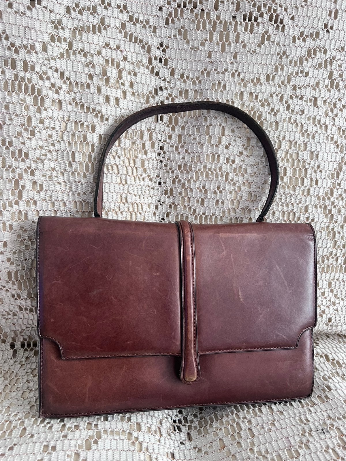 Sac DELVAUX cuir marque vintage, Enlèvement ou Envoi, Comme neuf