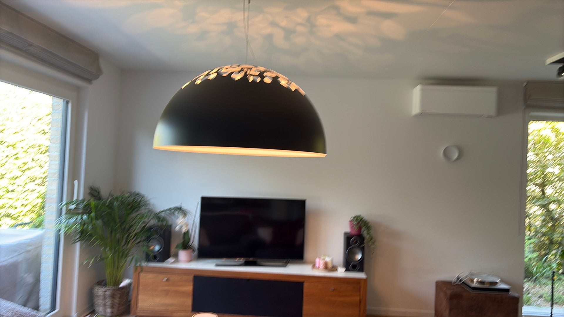 Designer lamp Disegno luce magica 90cm, Huis en Inrichting, Ophalen, Inclusief lichtbron, Zwart, Zo goed als nieuw