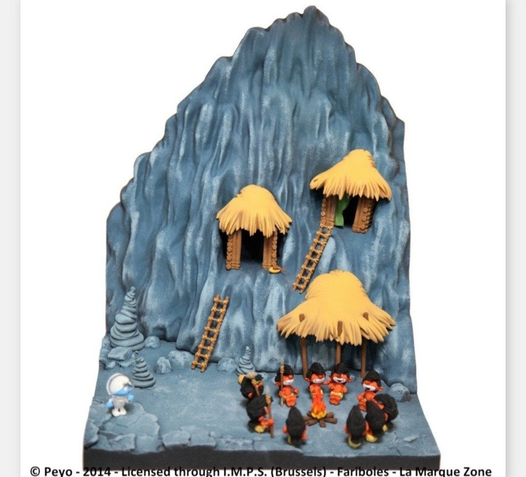 Fariboles Village Schlips, Enlèvement, Schtroumpfs, Comme neuf, Statue ou Figurine