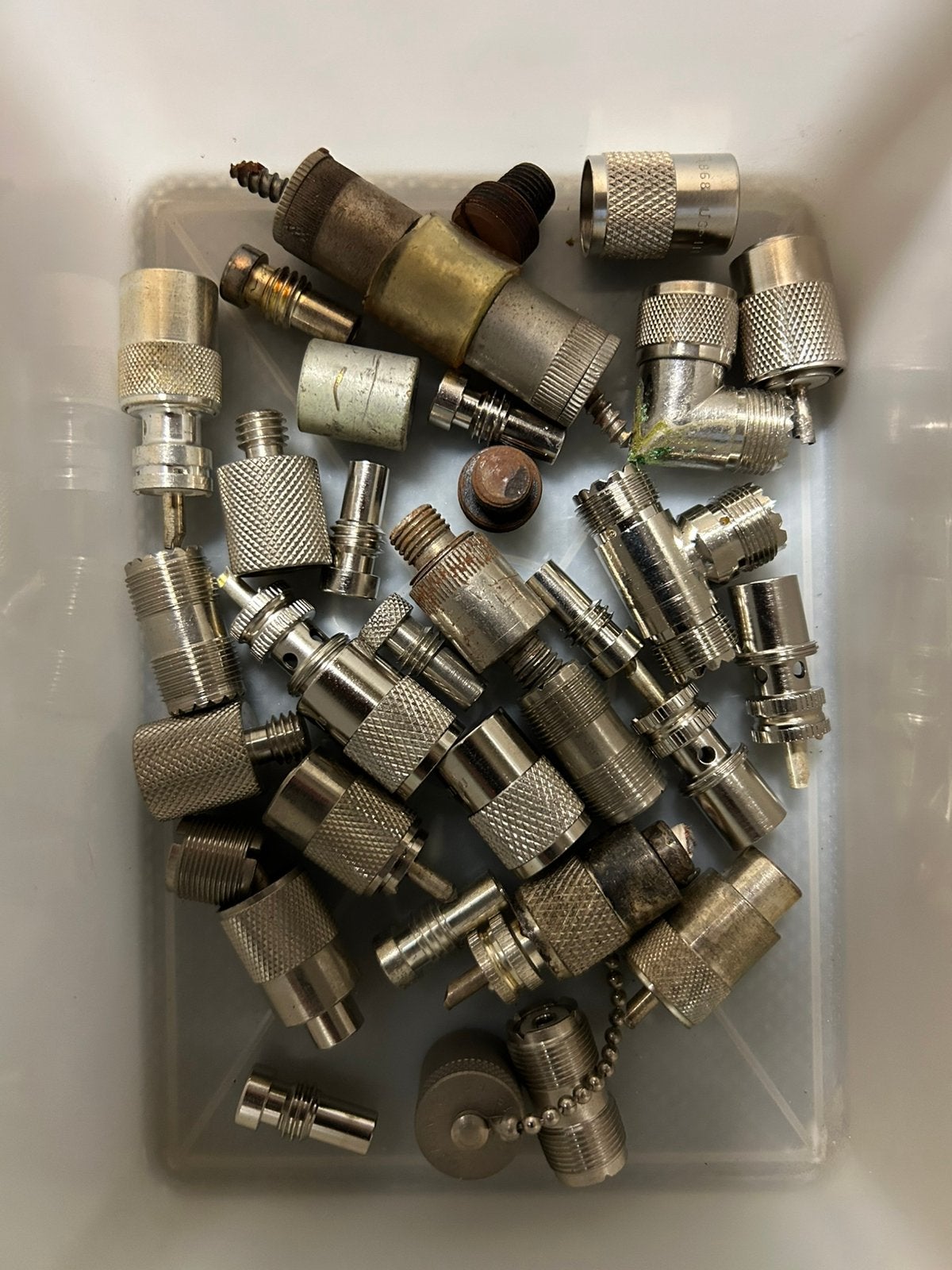 Lot oude audio koppelstukken, Ophalen of Verzenden, Zo goed als nieuw