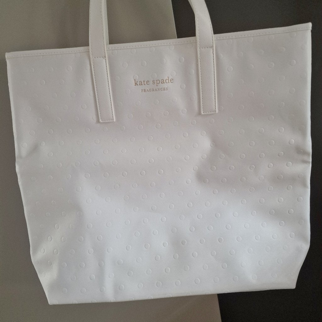 White dot Kate Spade shopper witte stippen, Handtassen en Accessoires, Ophalen of Verzenden, Nieuw, Wit, Shopper