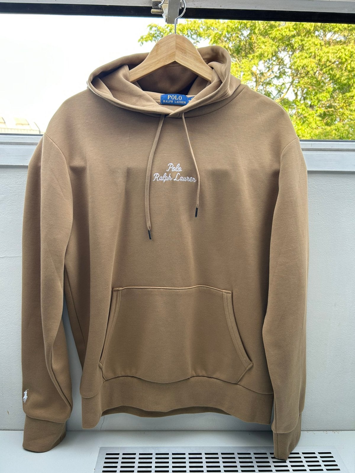 Sweat à capuche Polo Ralph Lauren – Beige / Camel, Enlèvement ou Envoi, Beige, Comme neuf, Polo Ralph Lauren